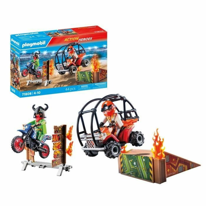 PLAYMOBIL Stunt Show 71808 con Quad y Moto