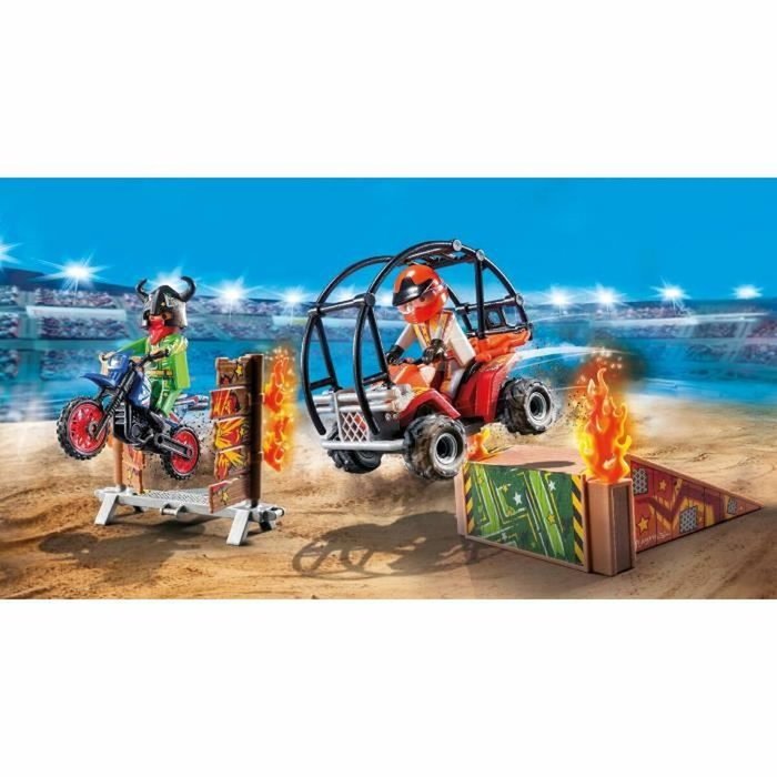 PLAYMOBIL Stunt Show 71808 con Quad y Moto