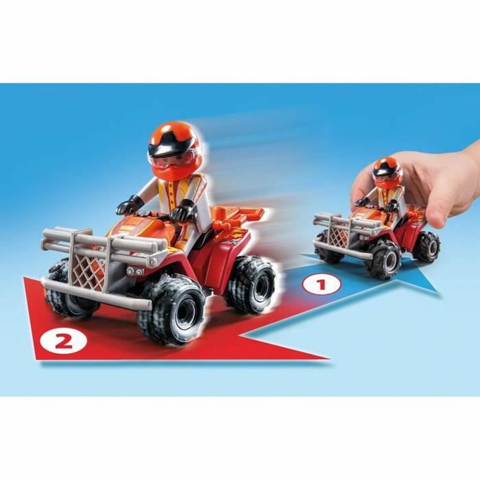 PLAYMOBIL Stunt Show 71808 con Quad y Moto