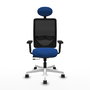 PIQUERAS Y CRESPO Silla de oficina Zulema Azul y Negro con mecanismo Sincro/Traslack
