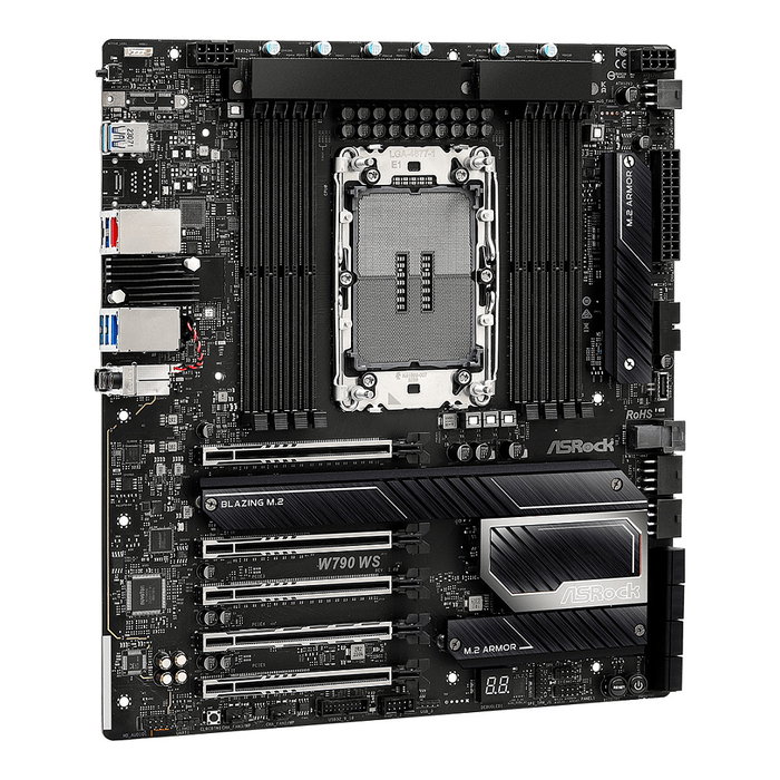 ASRock W790 WS R2.0 Placa Base E-ATX Servidor Intel Socket 4677 Compatible con Intel Xeon W DDR5 RAM hasta 2 TB