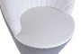 DKD Home Decor Butaca Sixties Blanco Dorado Pata de Gallo 66 x 85 x 69 cm