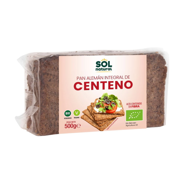 Sol Natural Pan Alemán Centeno Integral Bio 500g Sol Natural Pan Alemán Centeno Integral Bio 500g