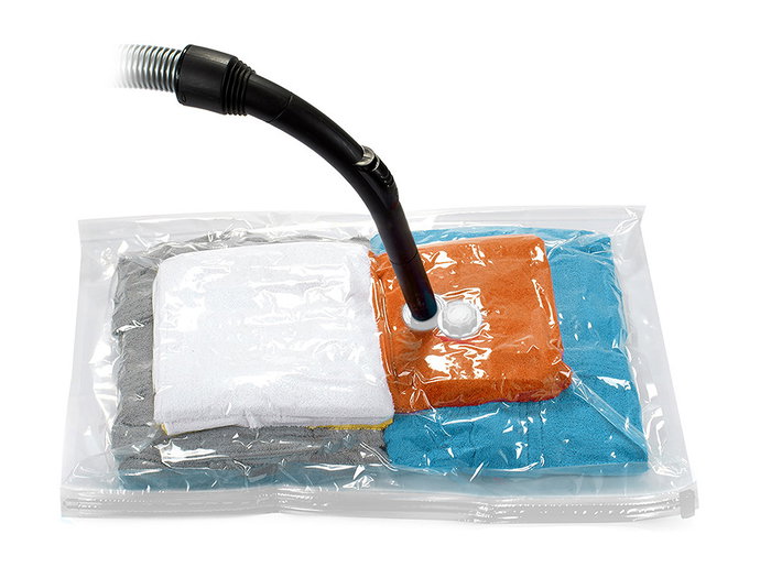 Kipit Bolsa de Vacío 50 x 70 cm Plástico Transparente Fragancias Surtidas Rosa Jazmín Océano Lavanda (Set de 36)