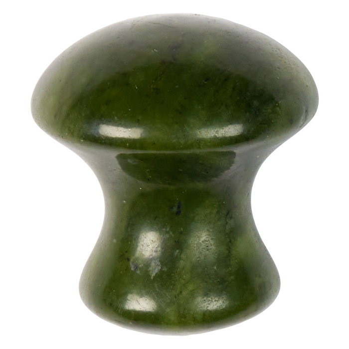 Cosmetic Club Piedra de Masaje Facial de Jade Redonda para Contorno de Ojos, Mejora Elasticidad y Reduce Ojeras