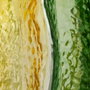 Ixia Jarrón Decoración de Cristal Verde-Amarillo 14,50 x 14,50 x 21 cm