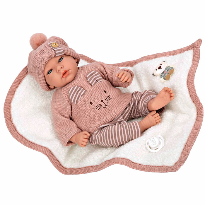 Muñecas Arias Elegance Andie con manta y chupete, 40 cm