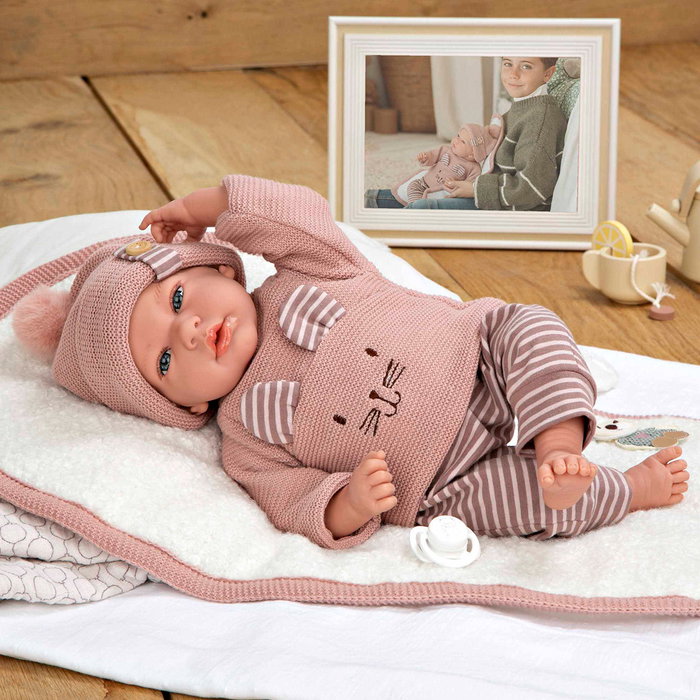 Muñecas Arias Elegance Andie con manta y chupete, 40 cm