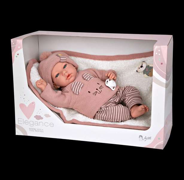 Muñecas Arias Muñeca Elegance Andie con Mantita 40 cm Cuerpo Blando Muñecas Arias Muñeca Elegance Andie con Mantita 40 cm Cuerpo Blando