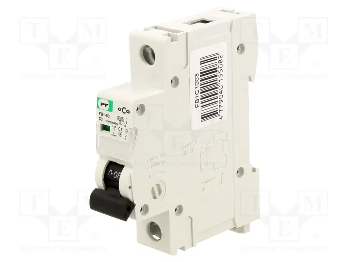 Promfactor Baltic Interruptor magnetotérmico ECO 3A 1 Polo C Promfactor Baltic Interruptor magnetotérmico ECO 3A 1 Polo C