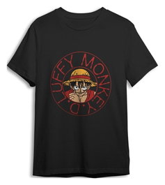 Superplay Camiseta One Piece Monkey D. Luffy Negro XL