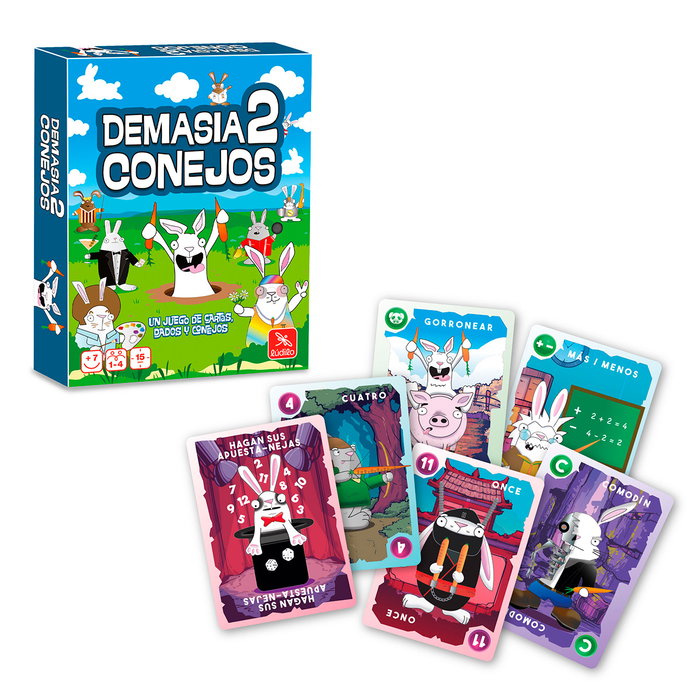 Ludilo Demasia2 Conejos 89025 Juego de Cartas para Niños y Adultos +7 Años Ludilo Demasia2 Conejos 89025 Juego de Cartas para Niños y Adultos +7 Años
