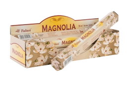 DKD Home Decor Incienso Varilla Magnolia Aroma Bambú Madera 4 x 4 x 25 cm Set de 20 Piezas