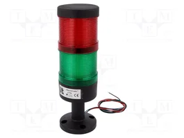 SPAMEL LT70 Columna de señalización LED rojo/verde 24VDC