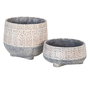 Macetero Cemento Decoración 20 X 20 X 10 cm (Set de 2)