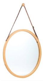 DKD Home Decor Espejo de Bambú 38x43 cm Marrón