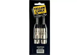 Yellowcab Adaptador 1/4" Stereo Macho a 2 XLR Hembra