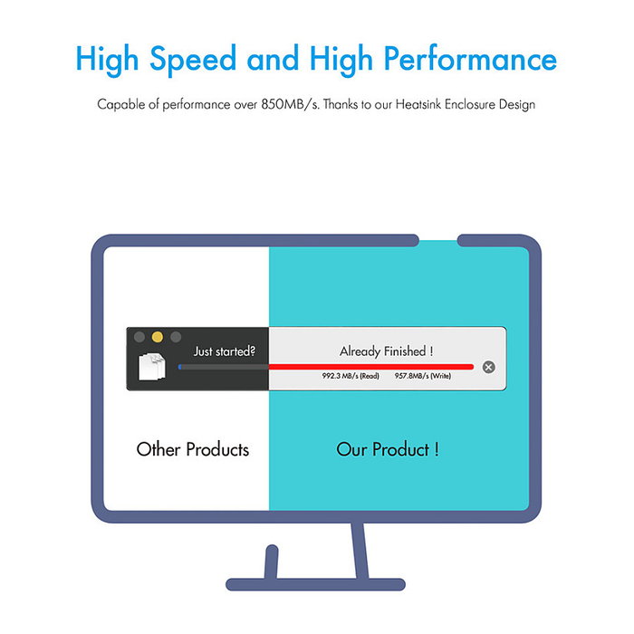 ICY BOX IB-1816M-C31 Caja Externa para SSD M.2 NVMe USB-C 3.1 Aluminio Negro