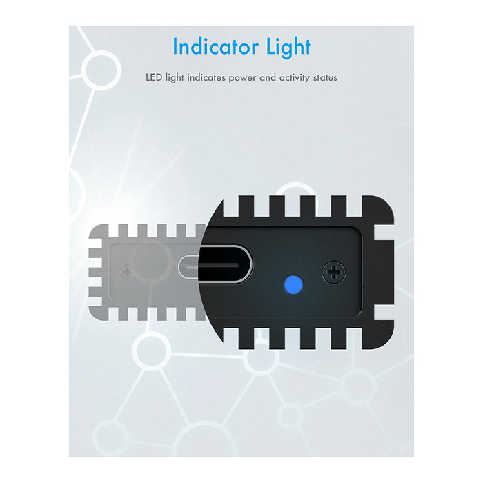 ICY BOX IB-1816M-C31 Caja Externa para SSD M.2 NVMe USB-C 3.1 Aluminio Negro