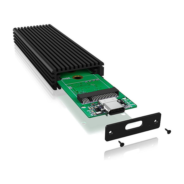 ICY BOX IB-1816M-C31 Caja Externa para SSD M.2 NVMe USB-C 3.1 Aluminio Negro