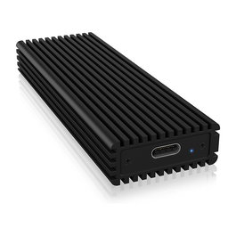 ICY BOX IB-1816M-C31 Caja Externa para SSD M.2 NVMe USB-C 3.1 Aluminio Negro
