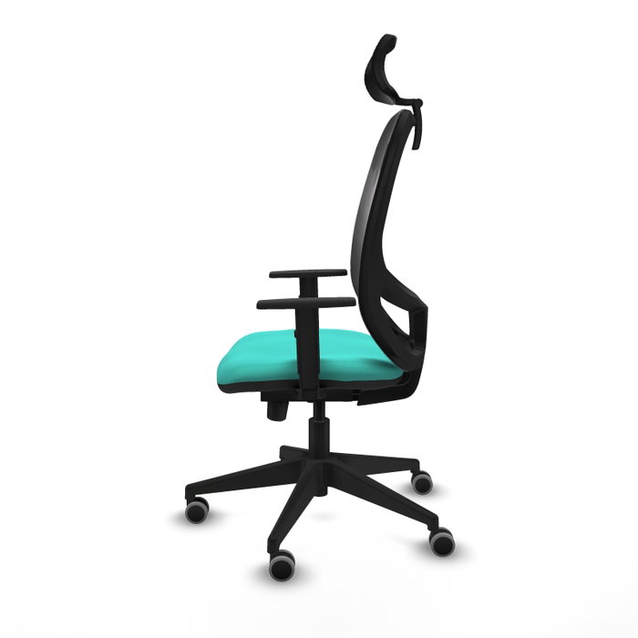 PIQUERAS Y CRESPO Silla de oficina Cilanco con mecanismo Sincro/Traslack, Turquesa y Negro PIQUERAS Y CRESPO Silla de oficina Cilanco con mecanismo Sincro/Traslack, Turquesa y Negro