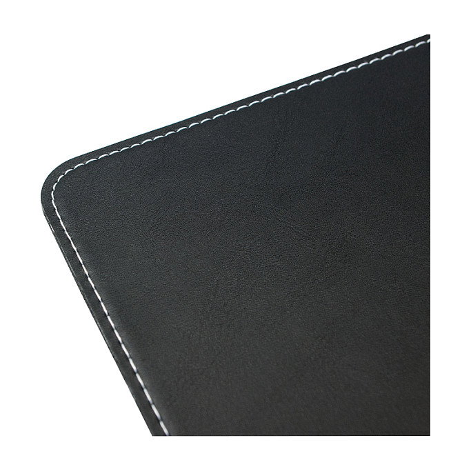 LogiLink Alfombrilla de Ratón ID0150, Cuero, Base Antideslizante, Negro, 220 x 180 x 3 mm