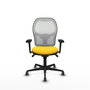 PIQUERAS Y CRESPO Silla de oficina Jorquera Amarillo/Blanco