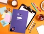 Liderpapel Cuaderno espiral Pautaguía A4 80 hojas cuadro 4mm lila