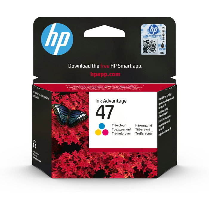 HP Cartucho de Tinta Original 47 Tri-color 6ZD61AE HP Cartucho de Tinta Original 47 Tri-color 6ZD61AE