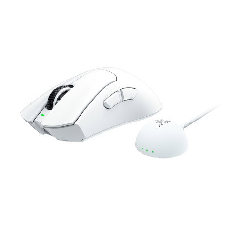 Razer DeathAdder V4 Pro Ratón Inalámbrico y USB Type-A Óptico 45000 DPI Mano Derecha Blanco RZ01-05330200-R3G1 Razer DeathAdder V4 Pro Ratón Inalámbrico y USB Type-A Óptico 45000 DPI Mano Derecha Blanco RZ01-05330200-R3G1