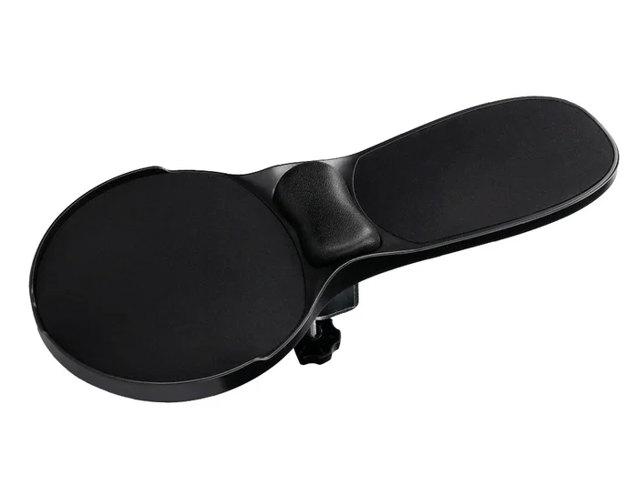 Q-connect Reposabrazos Ergonómico con Alfombrilla de Ratón y Apoyo de Muñeca Color Negro 220x140x480 mm