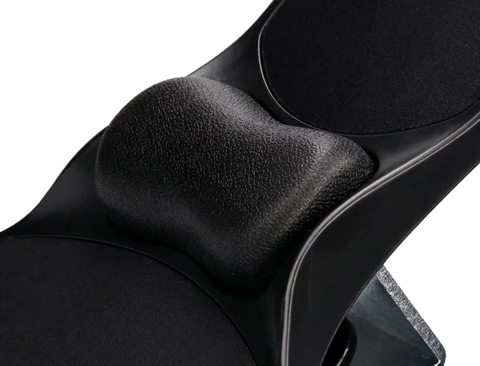 Q-connect Reposabrazos Ergonómico con Alfombrilla de Ratón y Apoyo de Muñeca Color Negro 220x140x480 mm