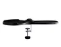 Q-connect Reposabrazos Ergonómico con Alfombrilla de Ratón y Apoyo de Muñeca Color Negro 220x140x480 mm