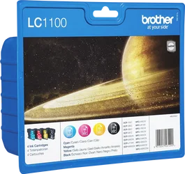 Brother Multipack de cartuchos de tinta LC-1100 (Negro, Cian, Magenta, Amarillo)