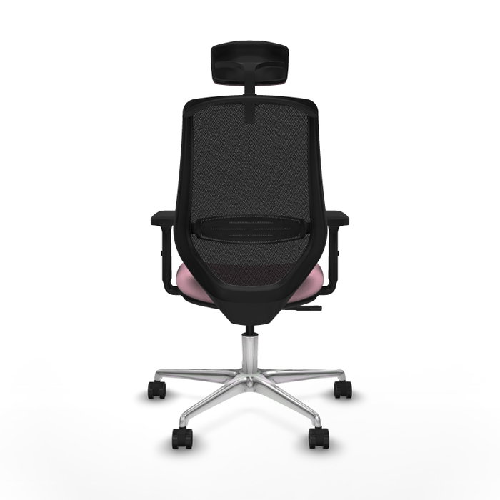 PIQUERAS Y CRESPO Silla de oficina Mardos con mecanismo Sincro, Rosa y Negro