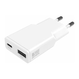 4smarts PDPlug Duos Slim 20W GaN USB-C/A Blanco