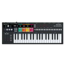 Arturia Keystep Pro Black Edition Teclado Controlador MIDI 37 Teclas Delgadas con Secuenciador 4 Pistas, Arpegiador, CV/Gate, OLED, MIDI/USB