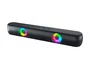 Q-connect Barra de Sonido Bluetooth con Iluminación LED y Control de Volumen, Potencia 2x5W, Color Negro