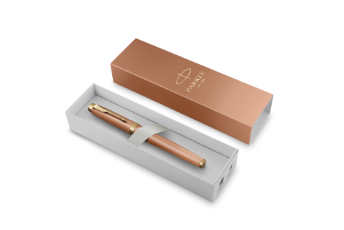 Parker 2203901 Bolígrafo Roller Acabado Naranja Punta Fina + Estuche Regalo