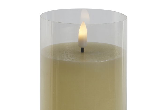 DKD Home Decor Vela Led Beige 6 Unidades 7.5 x 20 x 7.5 cm