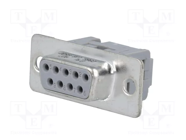 HARTING Conector D-Sub hembra de 9 pines recto IDC HARTING Conector D-Sub hembra de 9 pines recto IDC