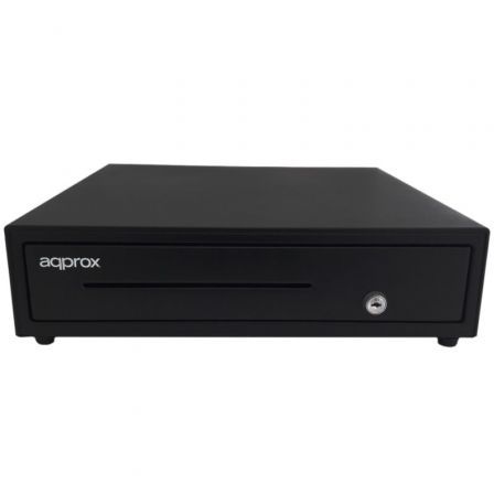 Approx appPOSPACK4180-2D Pack TPV: Cajón Portamonedas, Impresora Tickets 80mm, Lector Códigos 2D, Rollos Térmicos