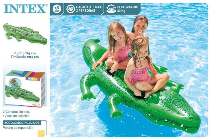 Intex Figura Hinchable Cocodrilo 203x114 cm (+3 años)