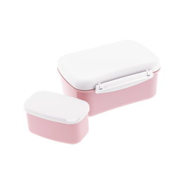 AUREA Tupper hermético con placa refrigerante y cajita Ice/Pink
