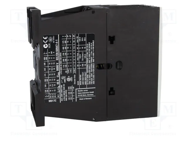 EATON ELECTRIC Contactor DILM17 3-polar 17A 24VDC