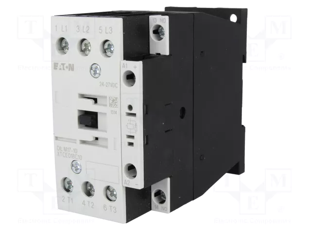 EATON ELECTRIC Contactor DILM17 3-polar 17A 24VDC