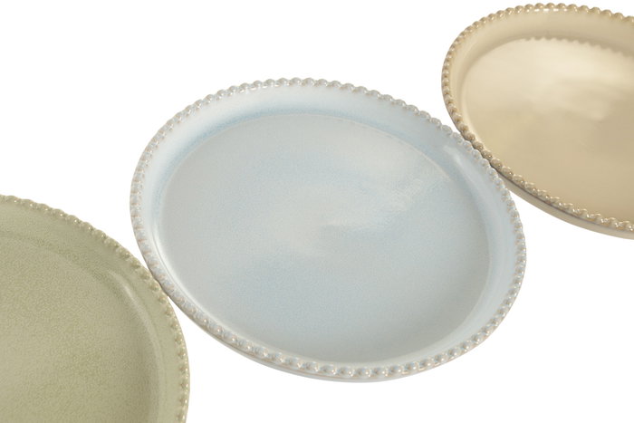 DKD Home Decor Platos de Gres Jiahua 26 Surtidos