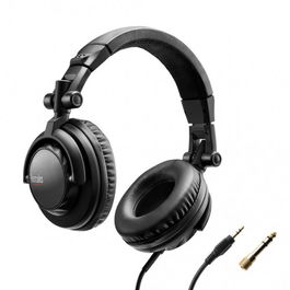 Hercules HDP DJ45 Auriculares Diadema Negro Música Alámbrico 5 cm Supraaural 20-20000 Hz Cable 1 m Negro Adaptador 6,3 mm