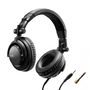 Hercules HDP DJ45 Auriculares Diadema Negro Música Alámbrico 5 cm Supraaural 20-20000 Hz Cable 1 m Negro Adaptador 6,3 mm